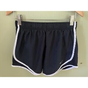 Nike Women's Dri Fit Running Shorts Black Lined Polyester Size Small
